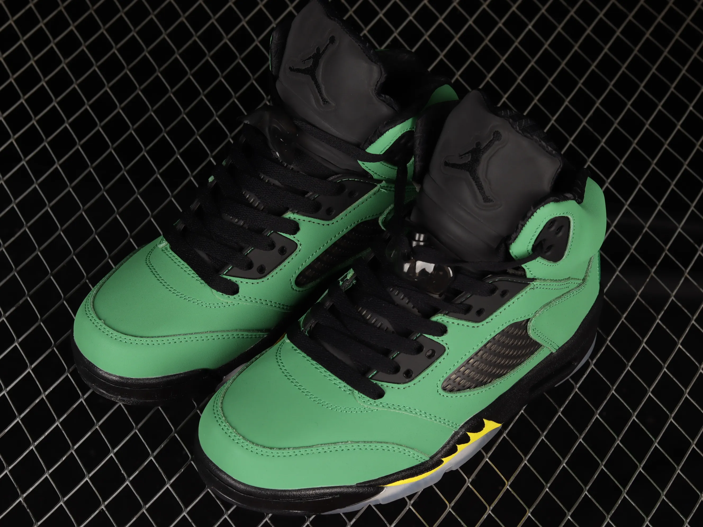 All categories Air Jordan Jordan series basketball shoes Air Jordan 5 Air Jordan 5 SE "Oregon Ducks" AJ5 Joe 5 Oregon Apple Green CK6631-307